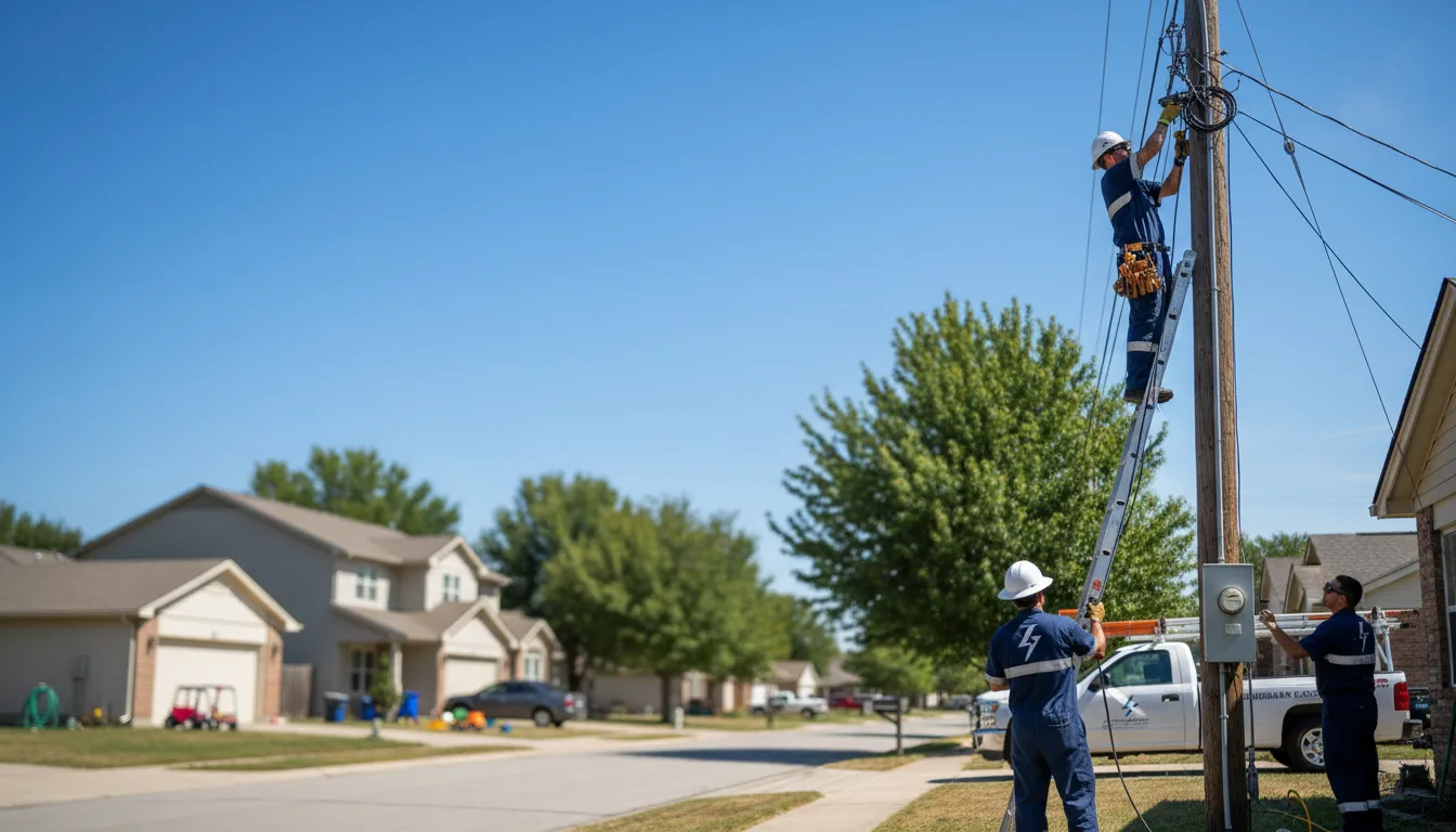 Residential electrician providing installation services in Dalzell, IL